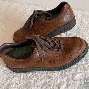 Mens MEPHISTO RUNNOFF AIR-JET Brown Solid Leather Sports Shoes Size 8.5
